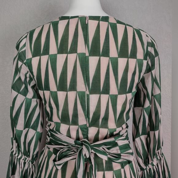 PATBO Geo Print Cotton Mini Dress Size 8 - Picture 14 of 16